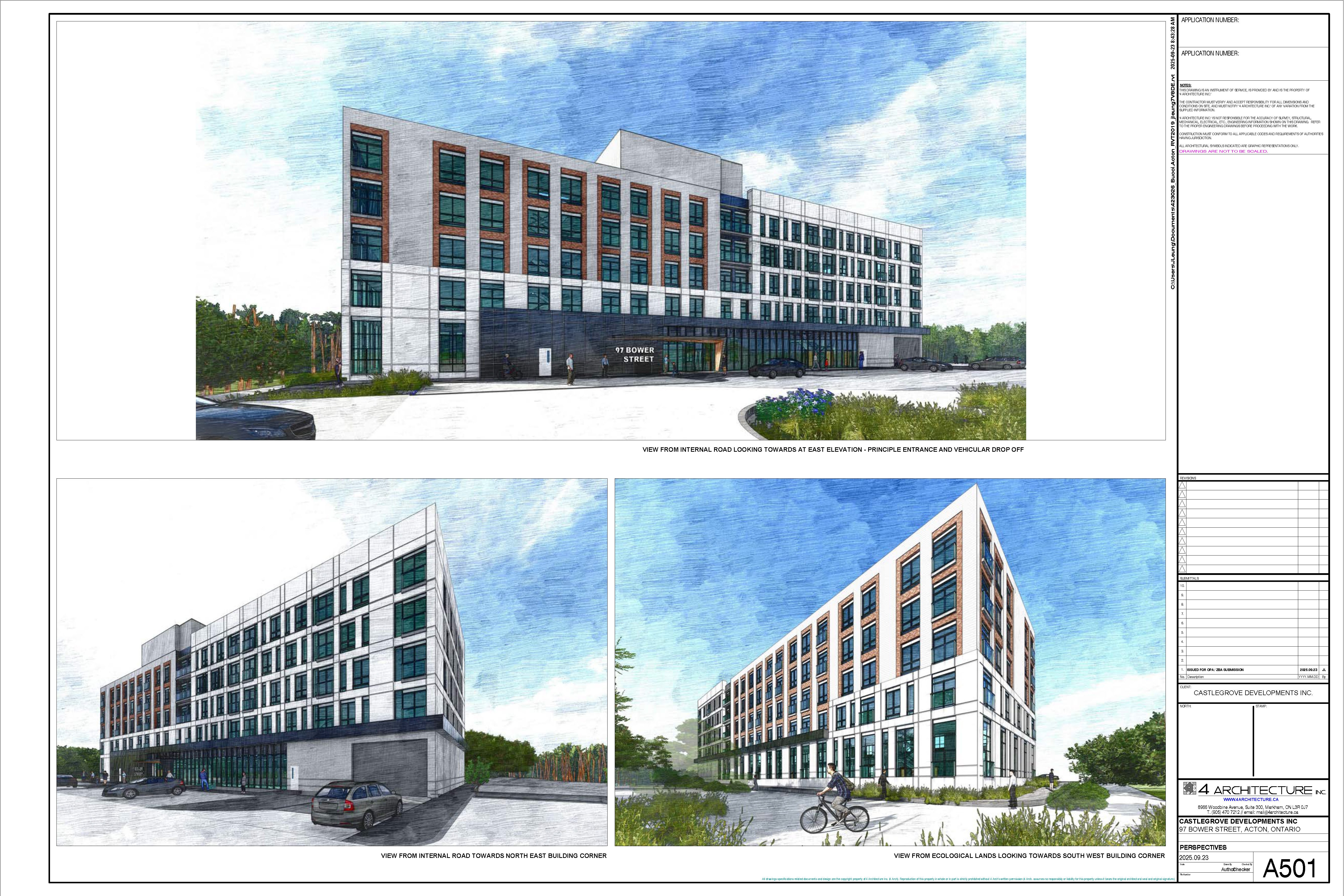 Renderings of development for 97 Bower Street Renderings of development for 97 Bower Street