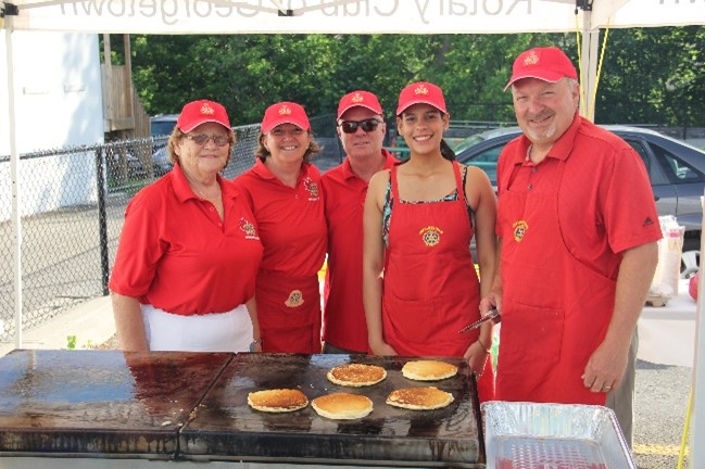 Picture of volunteer staff at the 2022 Pancake Breakfast