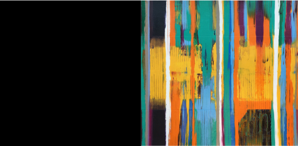 abstract art in very vibrant colours