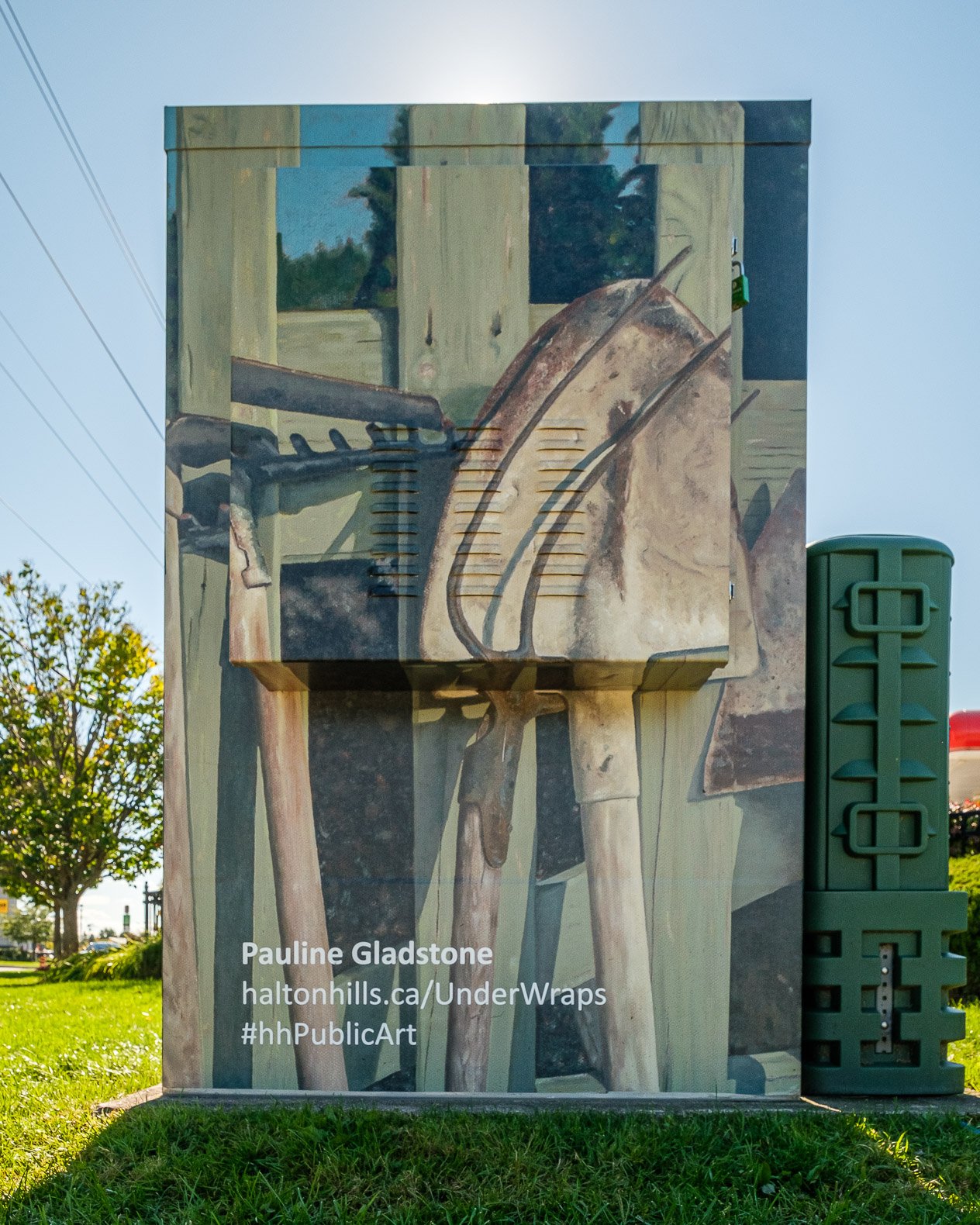 Pauline Gladstone artwork on utility box