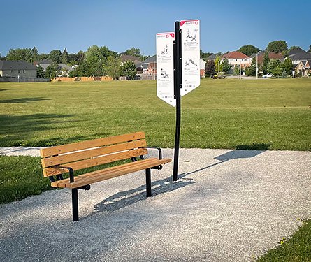 Fitness features at Rennie Street Park, Acton