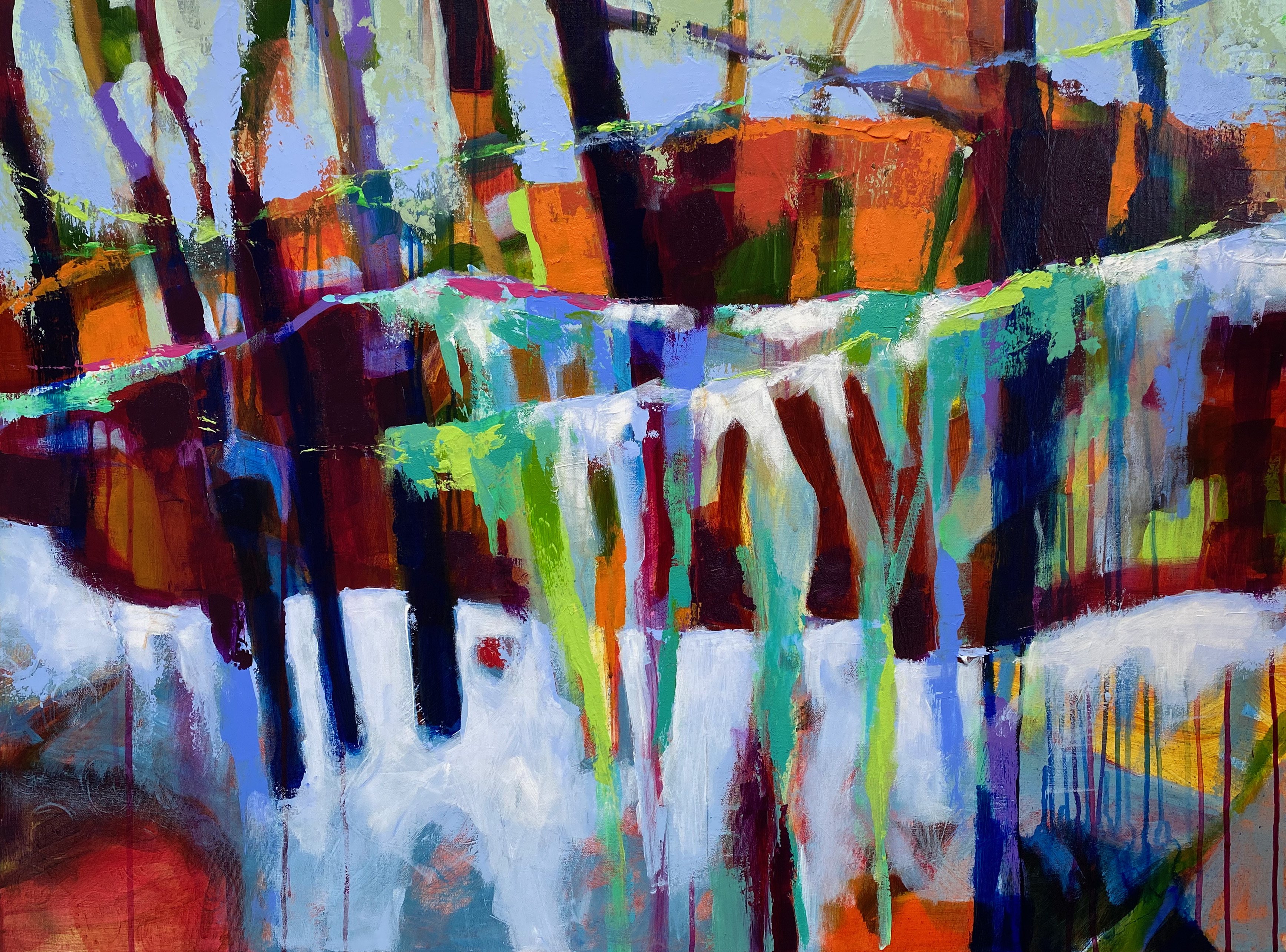 Stephanie Schirm, January Freeze, Acrylic