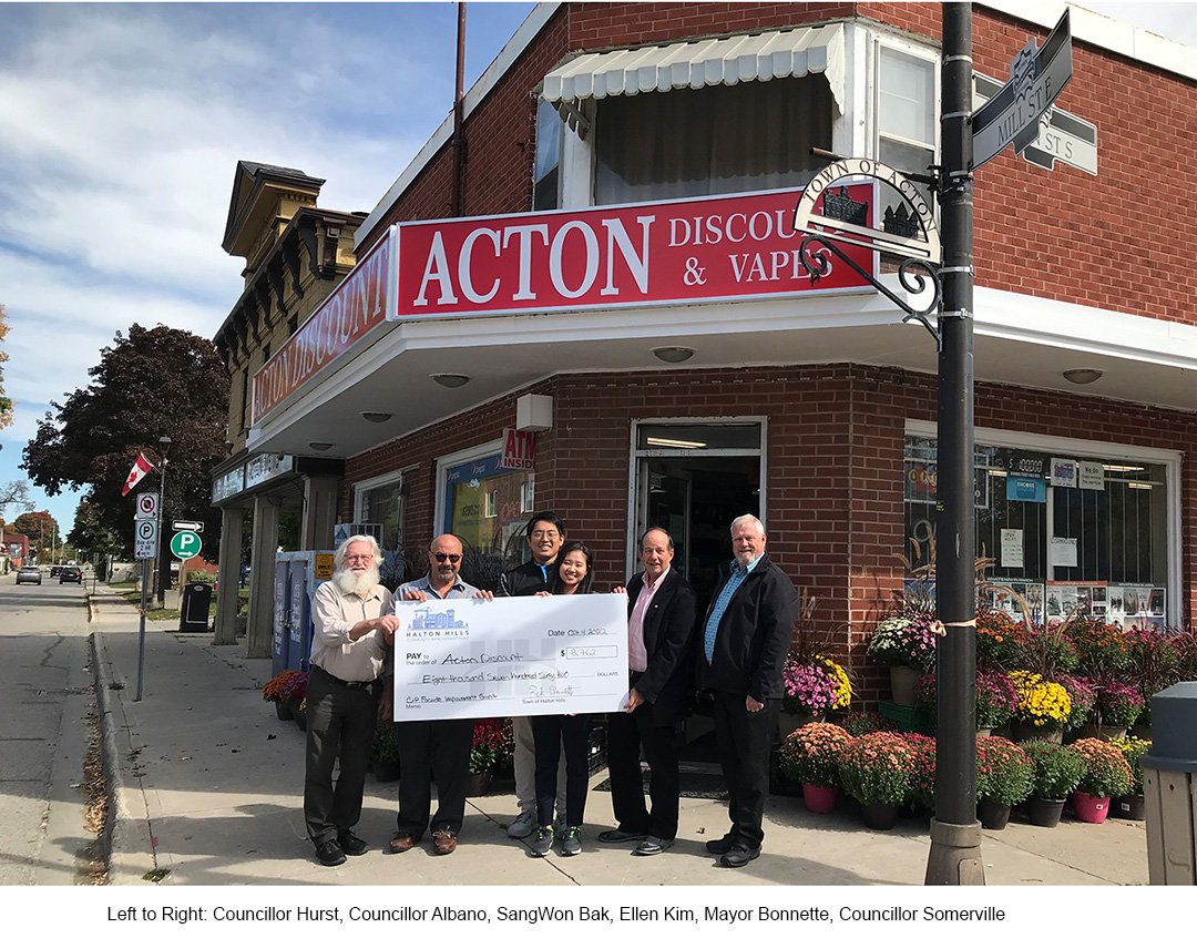 Acton Discount receives CIP Facade Improvement Grant