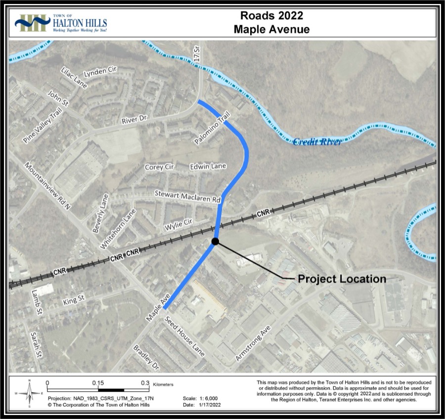 2022 pavement management program part B Maple Ave