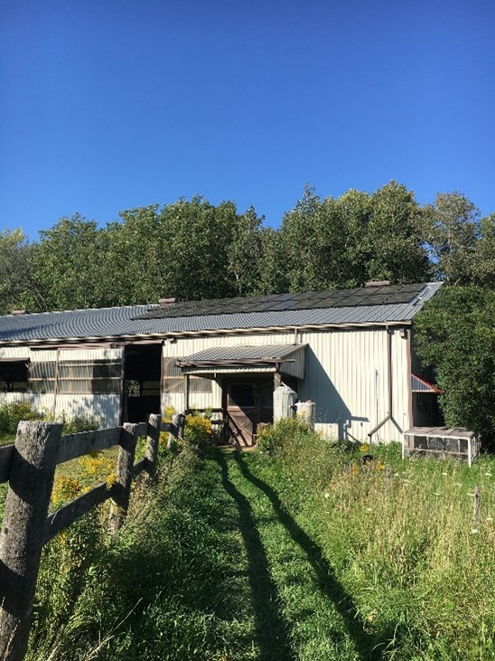 House with solar panels