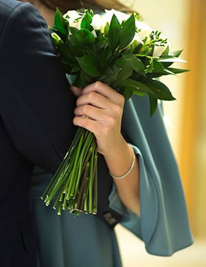 man and woman getting married in a civil ceremony