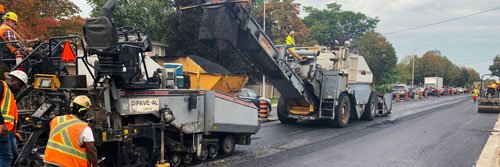 PW paving road