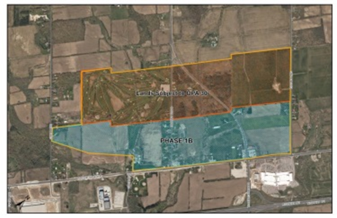 map of the Premier Gateway Employment Area