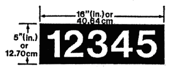 Rural Municipal Street Address Sign