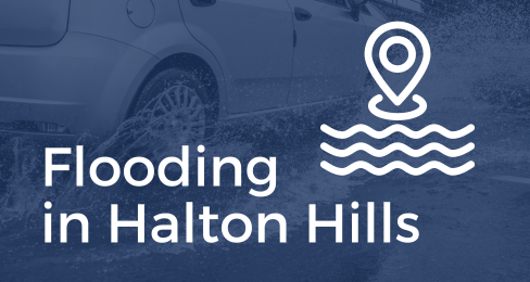 Icon with map pin point location and wavy lines underneath indicating water