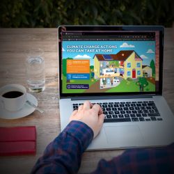 House with visability of the interior