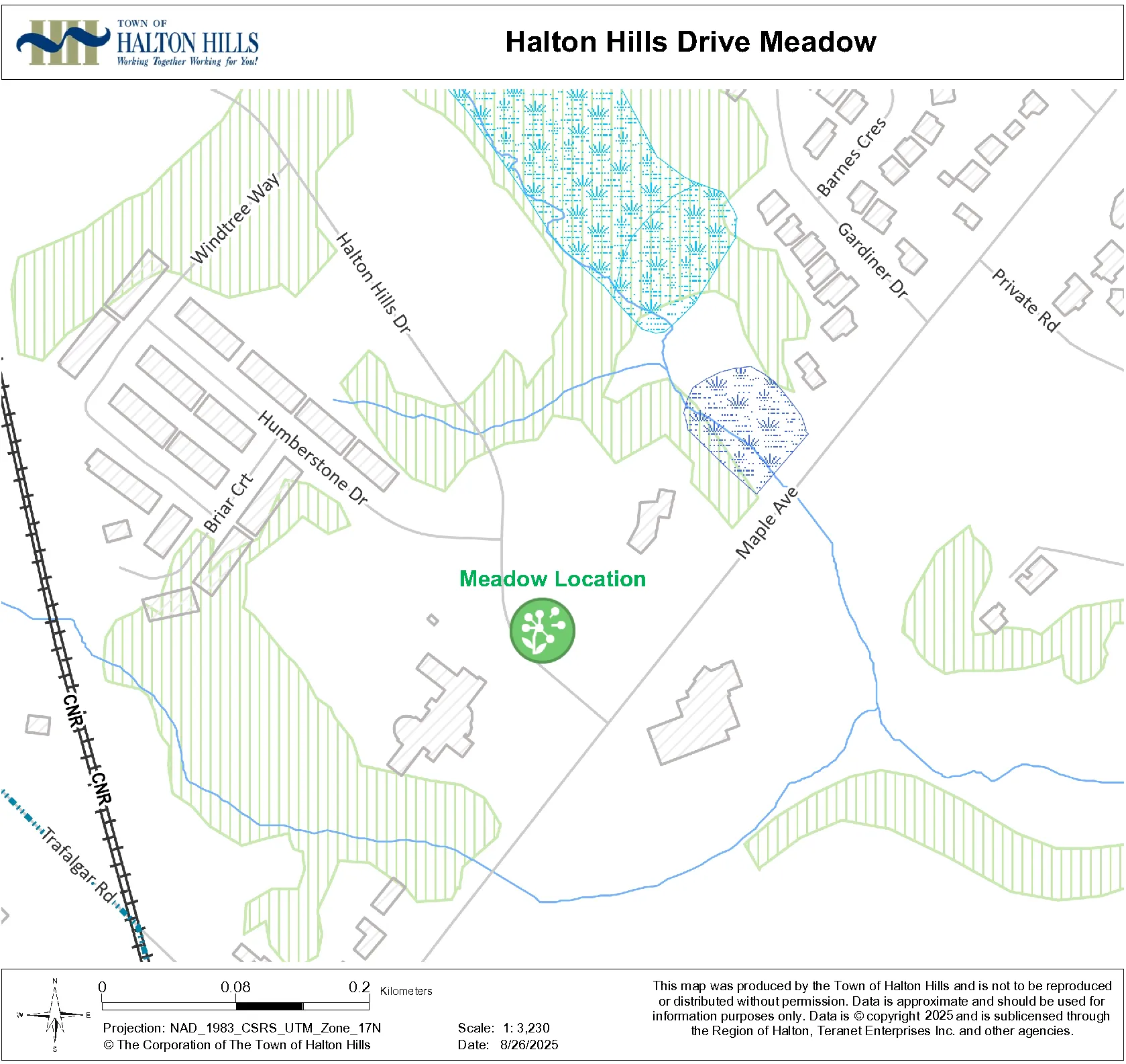 Halton Hills Drive Meadow Location Halton Hills Drive Meadow Location
